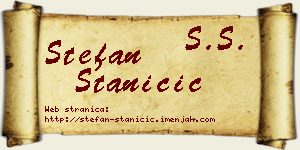 Stefan Staničić vizit kartica